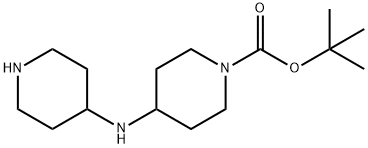 1-Piperidinecarboxylic acid, 4-(4-piperidinylamino)-, 1,1-dimethylethyl ester Structure