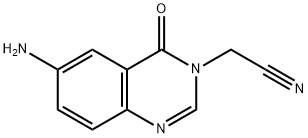 3(4H)-Quinazolineacetonitrile, 6-amino-4-oxo- Structure