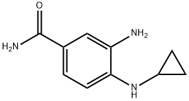 3-amino-4-(cyclopropylamino)benzamide Structure