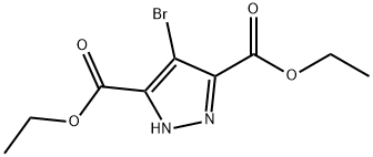 1H-Pyrazole-3,5-dicarboxylic acid, 4-bromo-, 3,5-diethyl ester Structure