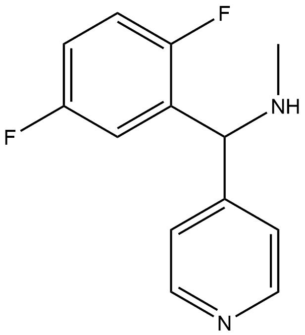 1-(2,5-difluorophenyl)-N-methyl-1-(pyridin-4-yl)methanamine Structure
