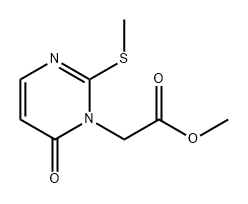1(6H)-Pyrimidineacetic acid, 2-(methylthio)-6-oxo-, methyl ester Structure