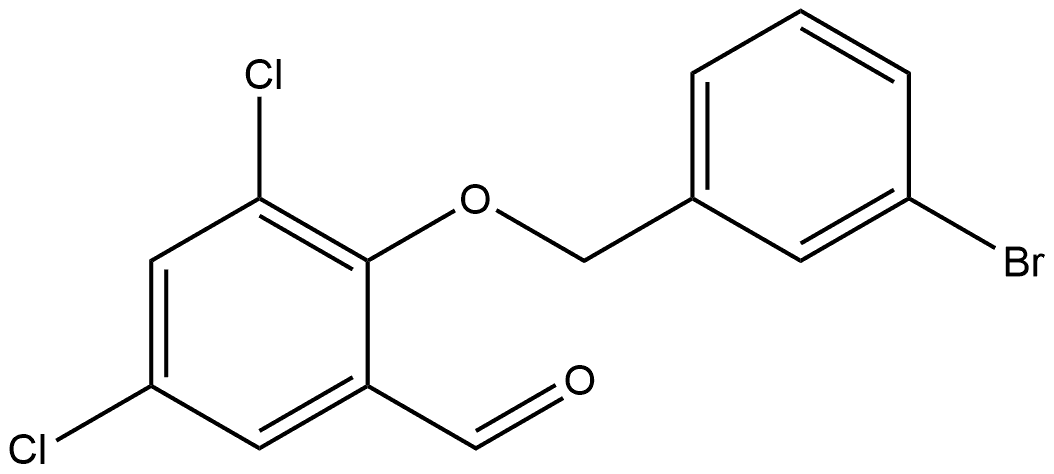 2-[(3-Bromophenyl)methoxy]-3,5-dichlorobenzaldehyde Structure