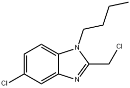 1H-Benzimidazole, 1-butyl-5-chloro-2-(chloromethyl)- Structure