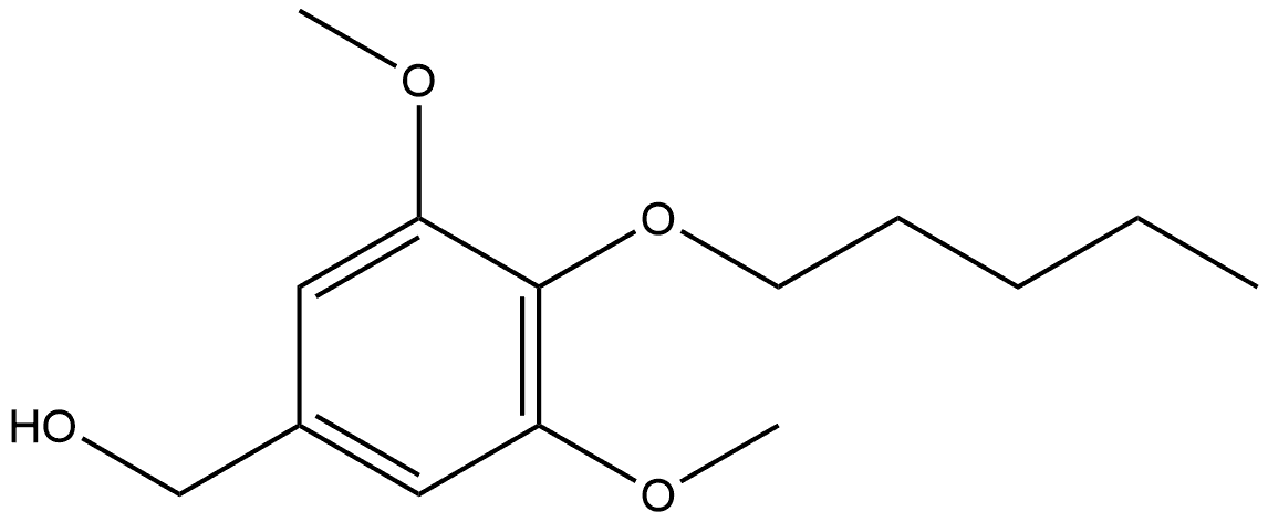 3,5-Dimethoxy-4-(pentyloxy)benzenemethanol Structure