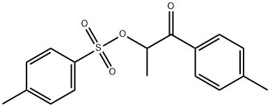 1-Propanone, 1-(4-methylphenyl)-2-[[(4-methylphenyl)sulfonyl]oxy]- 구조식 이미지