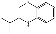 Benzenamine, N-(2-methylpropyl)-2-(methylthio)- Structure