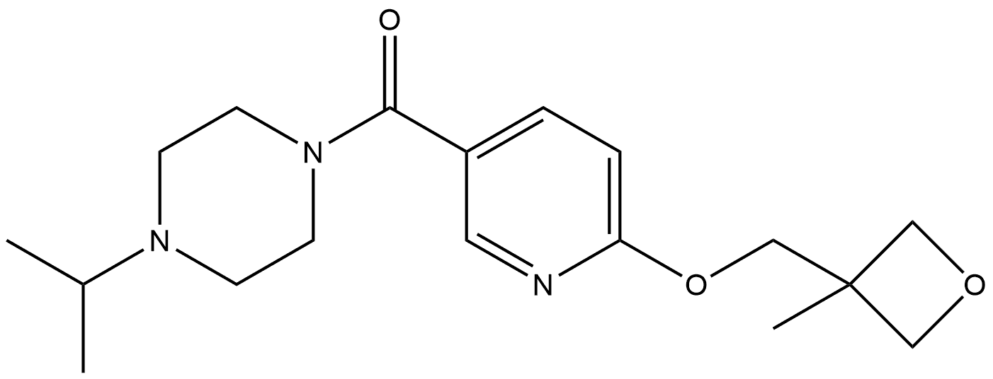 4-(1-Methylethyl)-1-piperazinyl][6-[(3-methyl-3-oxetanyl)methoxy]-3-pyridiny... Structure