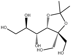 D-Mannitol, 2-C-(hydroxymethyl)-2,3-O-(1-methylethylidene)- Structure