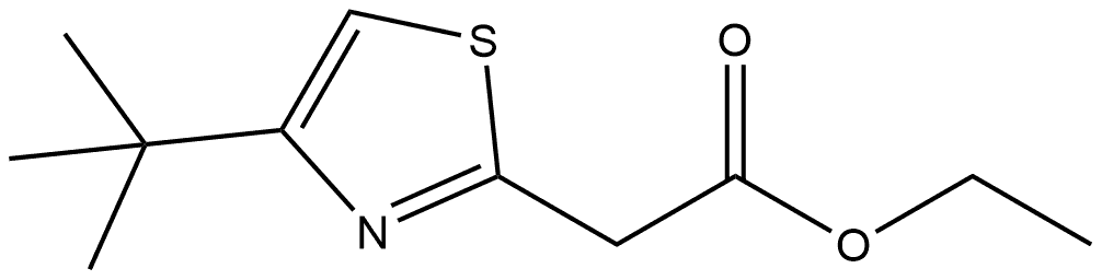 ethyl 2-(4-(tert-butyl)thiazol-2-yl)acetate Structure