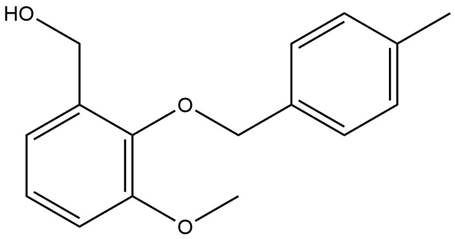 3-Methoxy-2-[(4-methylphenyl)methoxy]benzenemethanol Structure