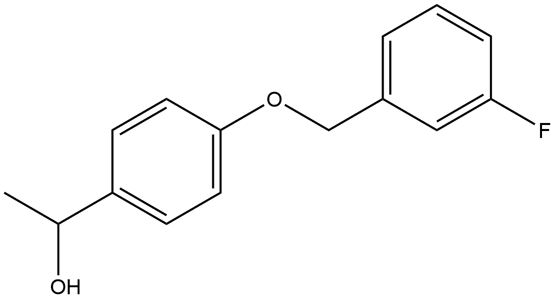 4-[(3-Fluorophenyl)methoxy]-α-methylbenzenemethanol Structure