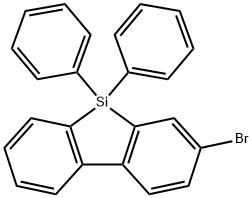 9H-9-Silafluorene, 2-bromo-9,9-diphenyl- Structure