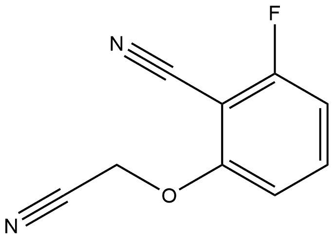 2-(Cyanomethoxy)-6-fluorobenzonitrile Structure