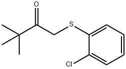 2-Butanone, 1-[(2-chlorophenyl)thio]-3,3-dimethyl- Structure