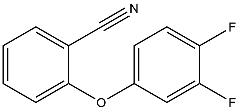 2-(3,4-Difluorophenoxy)benzonitrile Structure