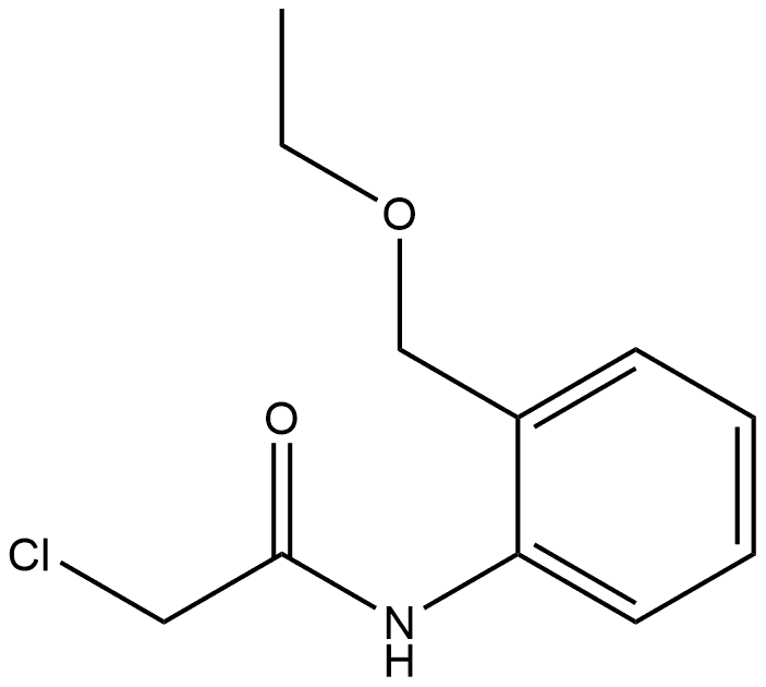 2-Chloro-N-[2-(ethoxymethyl)phenyl]acetamide Structure