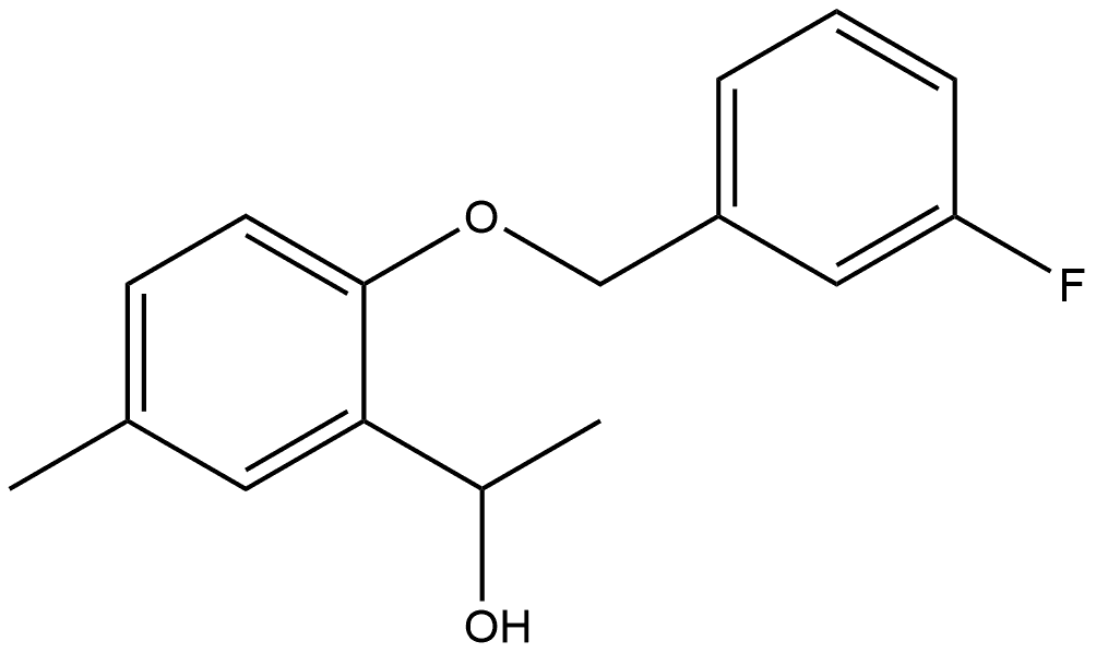 2-[(3-Fluorophenyl)methoxy]-α,5-dimethylbenzenemethanol Structure