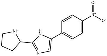 1H-Imidazole, 5-(4-nitrophenyl)-2-(2-pyrrolidinyl)- Structure