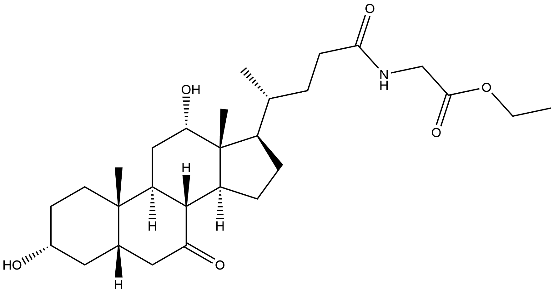 7-keto methyl ester of glicocholate metabolite Structure