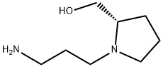 2-Pyrrolidinemethanol, 1-(3-aminopropyl)-, (S)- (9CI) Structure