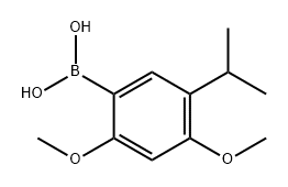 Boronic acid, B-[2,4-dimethoxy-5-(1-methylethyl)phenyl]- Structure