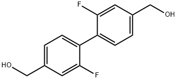 [1,1'-Biphenyl]-4,4'-dimethanol, 2,2'-difluoro- Structure