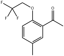 1-(5-Methyl-2-(2,2,2-trifluoroethoxy)phenyl)ethan-1-one Structure