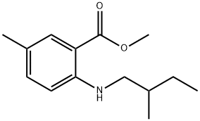 methyl 5-methyl-2-(2-methylbutylamino)benzoate Structure