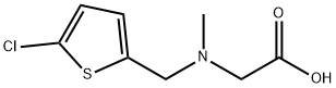 N-((5-chlorothiophen-2-yl)methyl)-N-methylglycine Structure