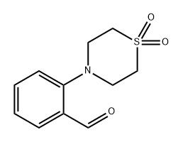 Benzaldehyde, 2-(1,1-dioxido-4-thiomorpholinyl)- Structure