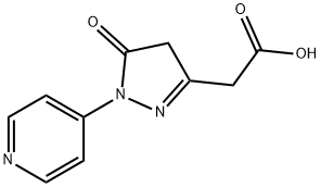 4,5-Dihydro-5-oxo-1-(4-pyridinyl)-1H-pyrazole-3-acetic acid Structure