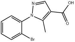 1-(2-bromophenyl)-5-methyl-1H-pyrazole-4-carboxylic acid Structure