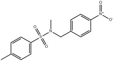 Benzenesulfonamide, N,4-dimethyl-N-[(4-nitrophenyl)methyl]- Structure