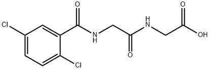 Glycine, N-(2,5-dichlorobenzoyl)glycyl- Structure