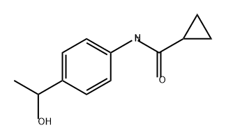 Cyclopropanecarboxamide, N-[4-(1-hydroxyethyl)phenyl]- Structure