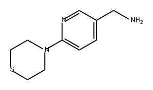 3-Pyridinemethanamine, 6-(4-thiomorpholinyl)- Structure