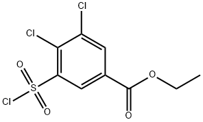 ETHYL 3,4-DICHLORO-5-(CHLOROSULFONYL)BENZOATE Structure