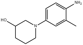 1-(4-amino-3-methylphenyl)piperidin-3-ol Structure