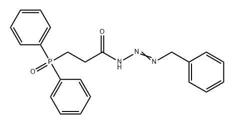 1-Propanone, 3-(diphenylphosphinyl)-1-[3-(phenylmethyl)-2-triazen-1-yl]- Structure