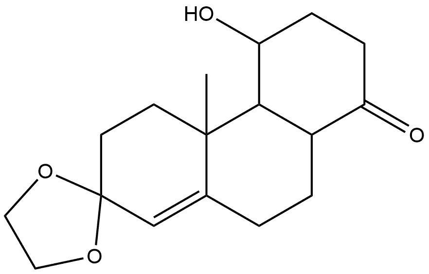 5''-Hydroxy-4a''-methyl-4'',4a'',4b'',5'',6'',7'',8a'',9''-octahydro-1''H-spiro[[1,3]dioxolane-2,2''-phenanthren]-8''(3''H)-one Structure