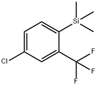 Benzene, 4-chloro-2-(trifluoromethyl)-1-(trimethylsilyl)- 구조식 이미지