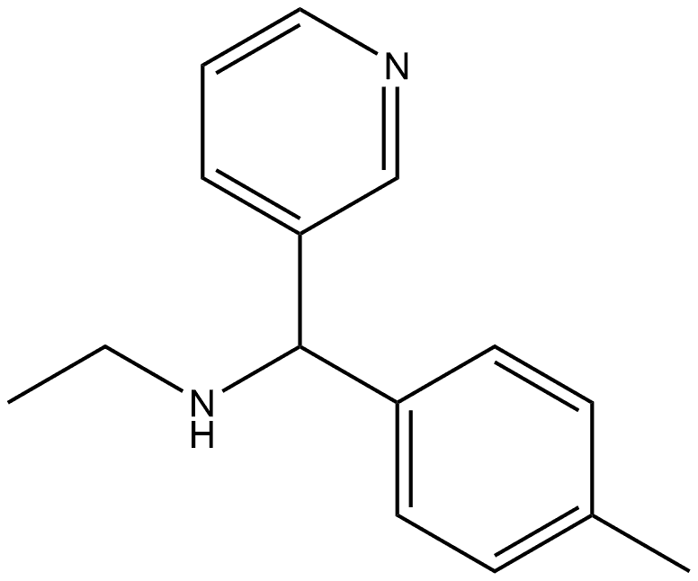 ethyl[(4-methylphenyl)(pyridin-3-yl)methyl]amine 구조식 이미지