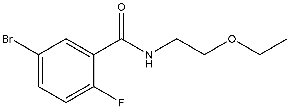 5-Bromo-N-(2-ethoxyethyl)-2-fluorobenzamide Structure