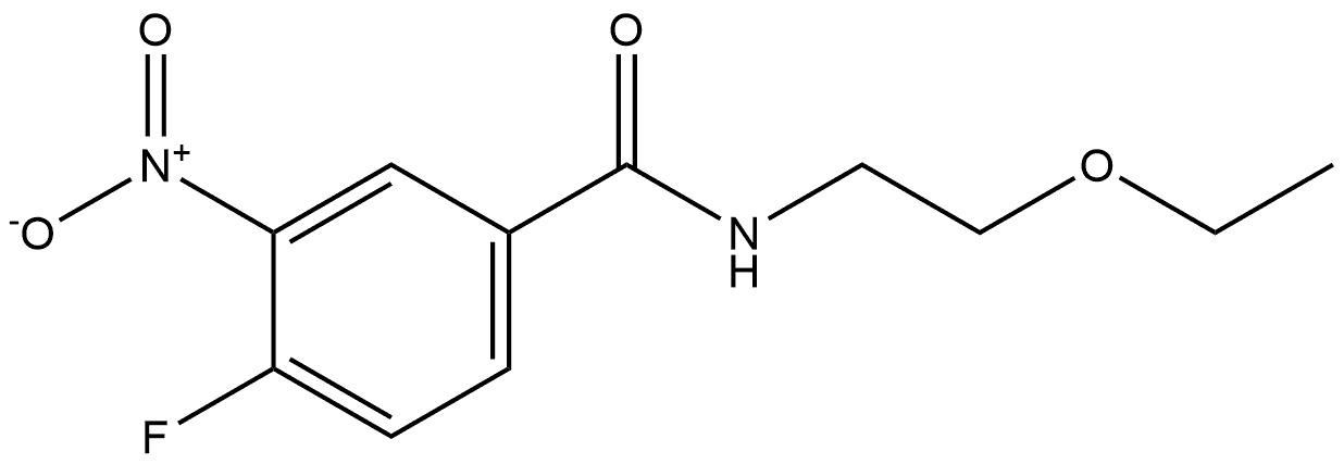 N-(2-ethoxyethyl)-4-fluoro-3-nitrobenzamide Structure