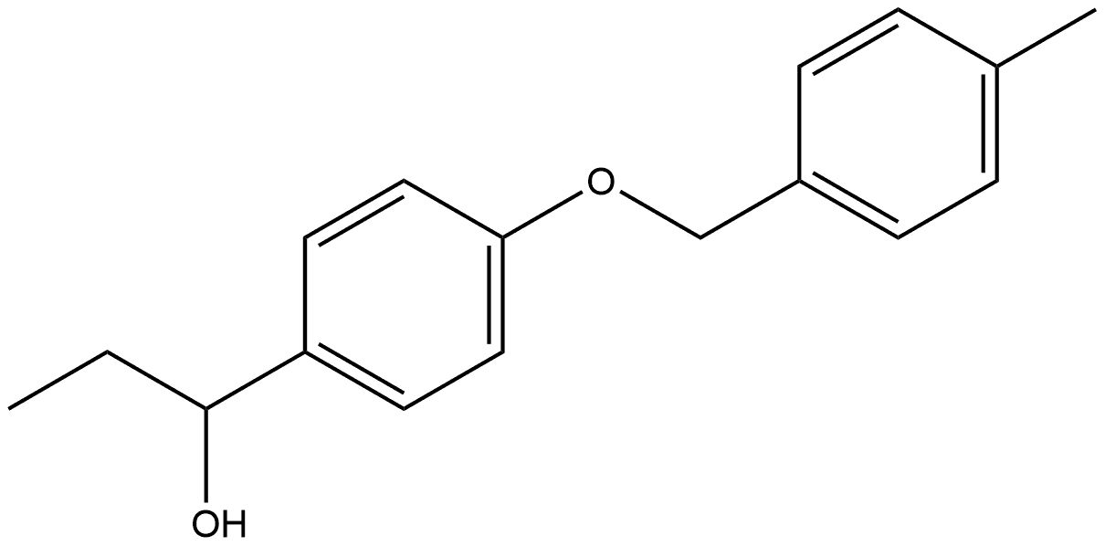 α-Ethyl-4-[(4-methylphenyl)methoxy]benzenemethanol Structure