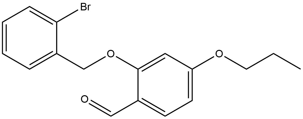 2-[(2-Bromophenyl)methoxy]-4-propoxybenzaldehyde Structure