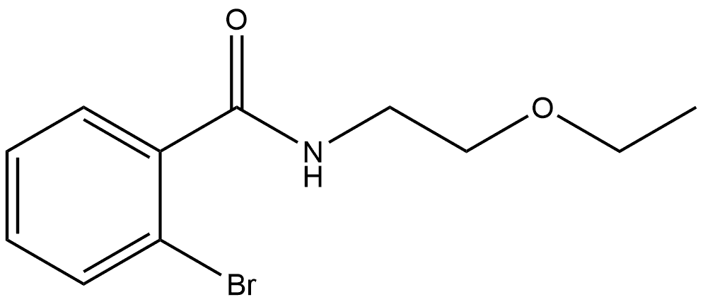 2-Bromo-N-(2-ethoxyethyl)benzamide 구조식 이미지