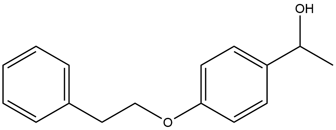 α-Methyl-4-(2-phenylethoxy)benzenemethanol Structure