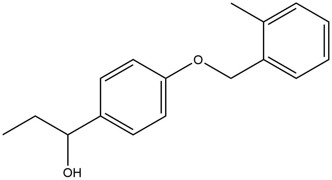 α-Ethyl-4-[(2-methylphenyl)methoxy]benzenemethanol Structure